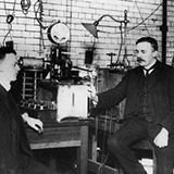 Ernest Rutherford and Hans Geiger