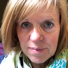 Close up of a lady's face