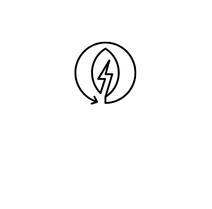 Lightning bolt energy symbol icon.