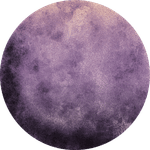 Purple watercolour circle with a textured appearance.