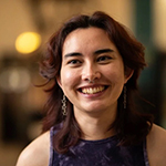 Female student with a radiant smile.