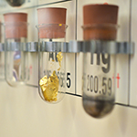 Tubes containing elements of the periodic table
