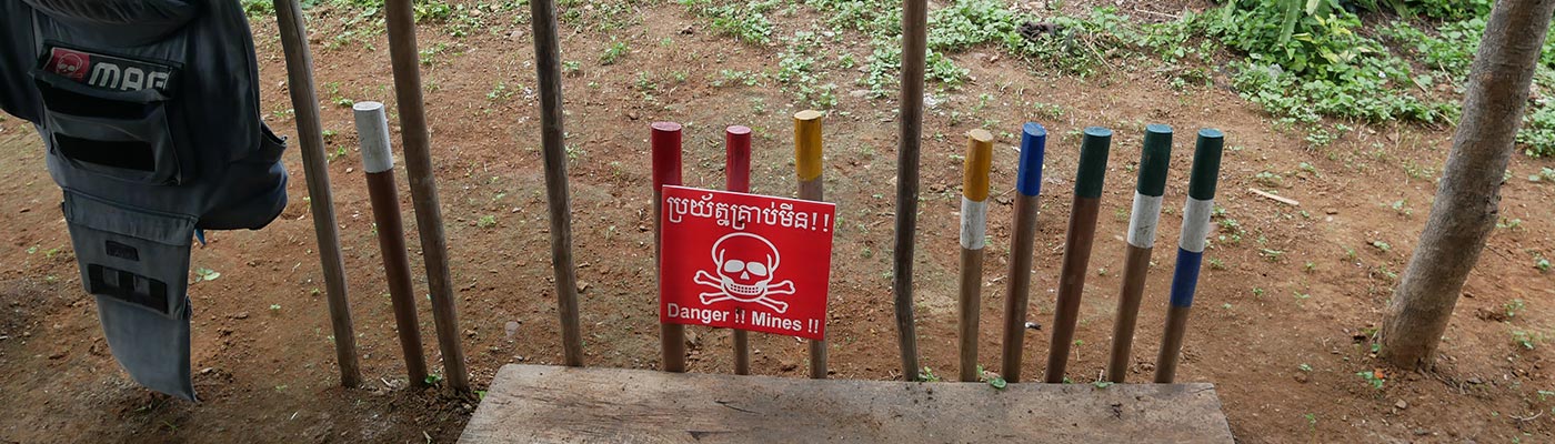 landmine detecting equipment